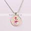 Christmas Necklace-Christmas Jewelry-Santa Claus/Snowman/Bells/Tree/Reindeer Necklace,Fluorescent Holiday Chain Pendant Necklace