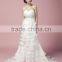 2017 Layer Bridal Gowns A-line Strapless Chapel Train Organza Wedding Dress AS279