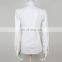 Long sleeve white slim fit ladies office wear