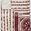Indian Wholesaler  Gold Member Hot Selling Maroon Cut Work Applique Kantha Quilt