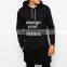 China Supplier Men's Clothing Custom Cotton/Polyester Fleece Extra Long Tail Hoodie Sweatshirt