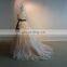 Graceful Sweet Heart Sleeveless Ruffle ORG Sash Wedding Dress Chapel Train