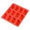 Sample Free Food Grade Silicone Cake Mould Baking Mould Tool 12holes