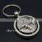 New Tourist Gifts Rotatable Airplane Shape Metal Keychain with Logo