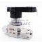 Ball valve 3 6 8 10 12 mm 1/8" 1/4" 3/8" 1/2" hard tube stainless steel 304 high pressure temperature 2 way card set ball valve