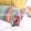 High quality rainbow 45% cotton and 55% acrylic yarn combed yarn cotton blended yarn for knitting