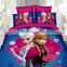 Luxury bed sheets Microfiber Christmas Comforter Duvet Cover, 3D kids Frozen character bedding sets