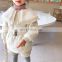 2020 winter clothes new girls big lapel belt padded jacket children's thick padded jacket