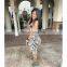 Dollar Print Women Summer Dress Girl Female U neck Sleeveless Club Party Dress Vest dress Vestidos