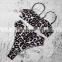 Hot Badpak Bikini Mujer 2019 Leopard Bandeau Bikini High Waist Swimsuit Separate May Neon Swimwear Female Women's Swimming Suit
