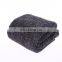 Fluffy Microfiber Plush Black Double Layer Sherpa Throw Blanket  50 x 60 Inches for Couch Sofa