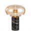bedroom table lamp marble base table lamp with glass cover
