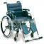 hospital elderly cerebral palsy height adjustable manual foldable wheelchair chair with wheels foot rest and nylon seat