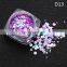 Individual Packing Mix Color and size Round Shaped Thin Nail glitter sequins Slice nail for nail art