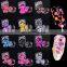 12 colors Nail Glitter kit Fluorescence color Mix size Round Shaped Thin Nail glitter sequins Slice