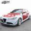 Body kit for Alfa Romeo front bumper wide fenders carbon fiber front lip rear diffuser side skirts and trunk/wing spoiler