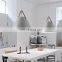 Simple Macarons Color Chandeliers Horn Triangle Pendant Light LED Belt Creative Lighting Fixture