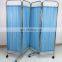 Portable 201 Stainless Steel Frame 4 Folding Partition medical Ward Screen for Hospital