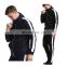 Clothing manufacturers wholesale new men's casual zipper cardigan oblique zipper sports jogging suit custom hoodie