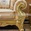 Home Furniture Antique Luxury Design Oak Solid Wood Muebles Sofa Set Couch Living Room Sofas