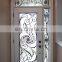 arch top decorative rustic double wrought iron front entry doors