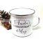 8oz enamel looks speckled ceramic camping sublimation ceram enamel cup for sales