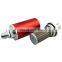 Red Silver Aluminum with 6AN 8AN 10AN Fittings Fuel Filter 100 Micron High Flow Fuel Inline Petrol Filter Universal