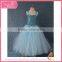Court style light blue gallus sleeveless ballet girl's skirt