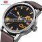 MINIFOCUS MF0022G Men Analog Quartz Leather Classic Watches Casual Calendar Date Display Male Wristwatch