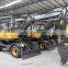 Wheel Excavator 7.5 Tons Wheel NewType Excavator For Sale