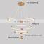 Modern Industrial Living Room 3/1 Circle Rings Acrylic Shining Pendant Lamp Chrome Hanging LED Lamp