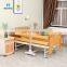 Household Style Solid Wood Two Function Back Lift Manual Paralysis Patient Care Bed Nursing Fowlers Bed for Home Nursing