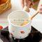 White Custom Luxury Fashion Stock Enameling Coffee Soup Enamel Milk Pot