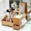 Makeup Storage Drawer Organizer Bamboo Cosmetic Display Box