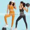 Women Sexy Anti-Bacterial Gym Fitness 2 Piece With Side Pockets Leggings Yoga Suit Set Sports Outfit Running Active Wear Clothes