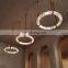 Wholesale Modern Creative Luxury Restaurant Round Hanging Lamp Alabaster Chandelier