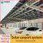Double row solar parking shed manufacturer