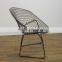 2016 Worldwide market chromed plated frame living room bertoia chair