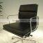 Luxury soft pad group swivel chair office chair with armrest and base