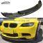 Для BMW E90 E92 E93 M3 2008 - 2013 гг. Передний кромочный элемент бампера в стиле HM из углепластика высокого качества для моделей E90 E92 E93 M3