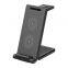3-in-1 Black & White Folding Wireless Charger Multifunction 3-in-1 Charging Solution