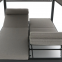 aluminum sun lounger pergola daybed