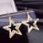 2016 Wholesale High Quality Vintage Fashion Korean Beautiful Star Alloy Earring