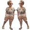 Foreign Trade Children's Clothes waholesale F1820 Summer Hot New Style Girl 3D Animal Printing Baby Suits