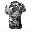 2016 hotsale custom camouflage shirt gym wear wholesale fitness apparel manufacturers