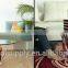 Hot Sale Dining Acrylic Round Table With Glass Top