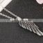 Charm necklace unisex jewelry angel wing stainless steel feather necklace                        
                                                                                Supplier's Choice