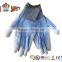 FTSAFETY 13G Blue Nylon & White PU Gloves work safety gloves en388