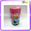 colorful candy packing logo customed metal round tin can box