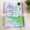 Good quality plastic cover spiral notebook wholesale,custom notebook